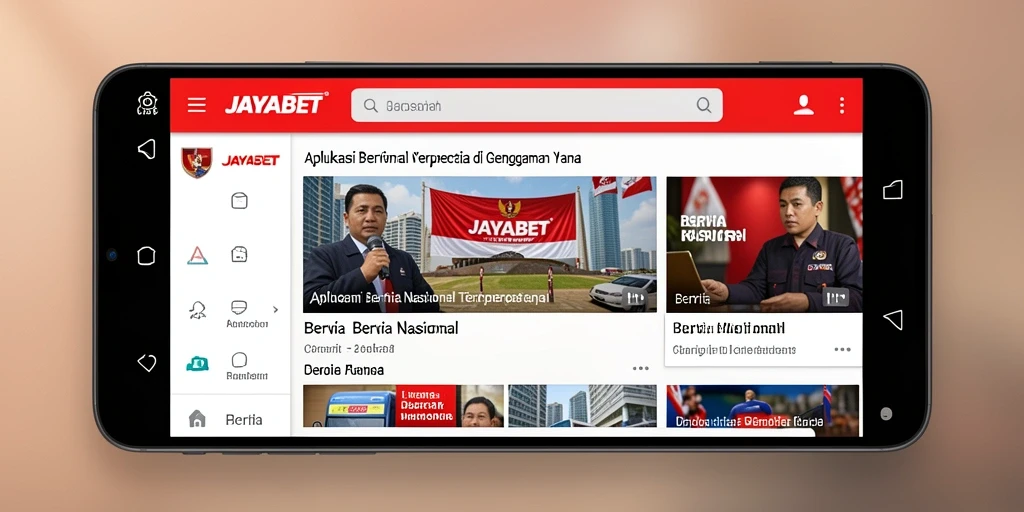 Tampilan antarmuka aplikasi JAYABET yang simpel dan informatif.