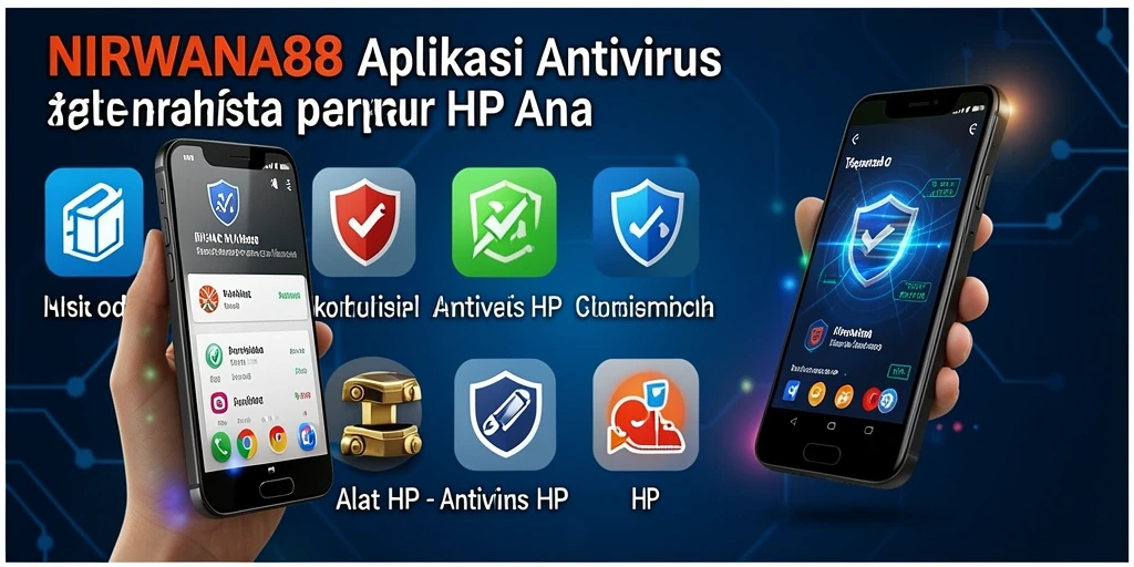 Antarmuka NIRWANA88 menampilkan pemindai antivirus dan laporan keamanan.