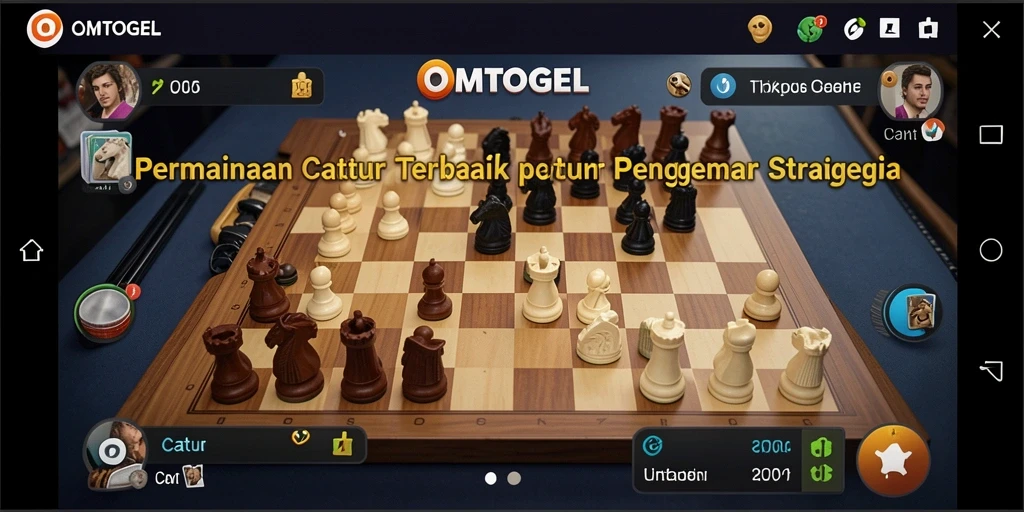 Tampilan antarmuka game Catur yang menarik di OMTOGEL.