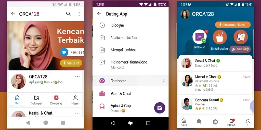 Antarmuka ORCA128 yang memudahkan pencarian pasangan.
