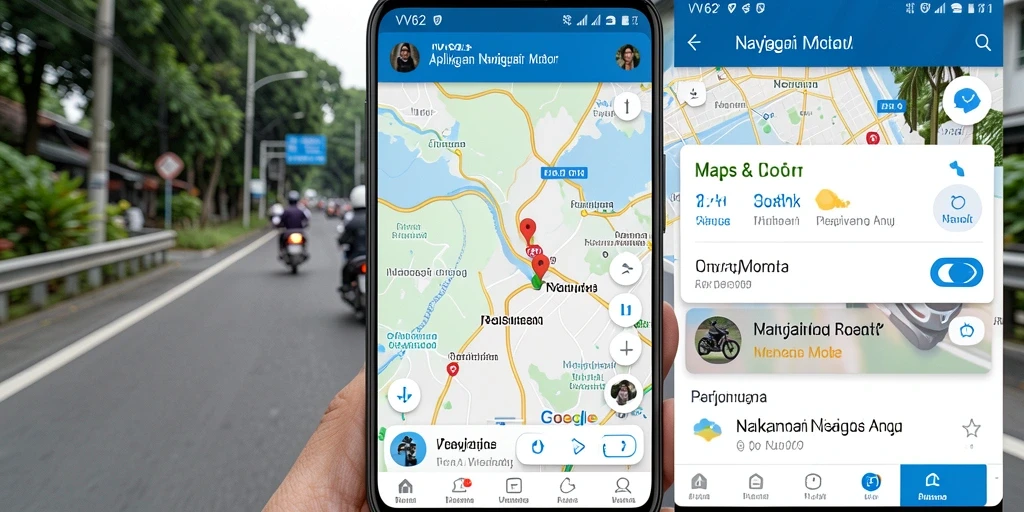 Antarmuka aplikasinya yang bersih dan mudah dinavigasi untuk pengguna motor.